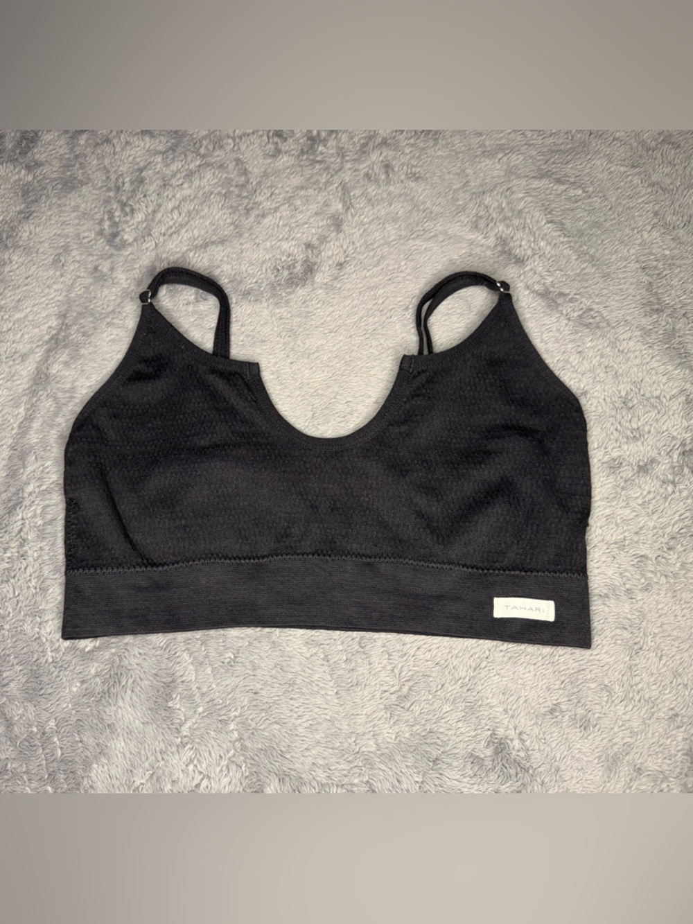 Tahari Black Seamless Bralette